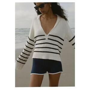 Matthew Brunch Rib Knit Hot Shorts 2‎ (S) Blue